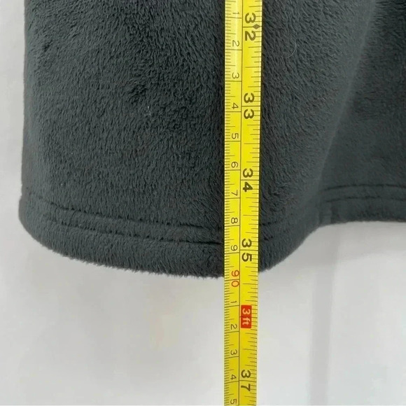 Athleta Women's Long Sherpa Minka Coat XS Black Fleece Zipper Closure Pockets - Picture 16 of 16